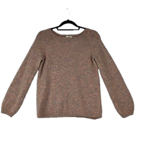 Aritzia WIlfred Chapais Pink-Multi-Coloured Crew-Neck Wool-Blend Sweater